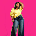 Load image into Gallery viewer, Novi Lee - wide leg denim pants and top
