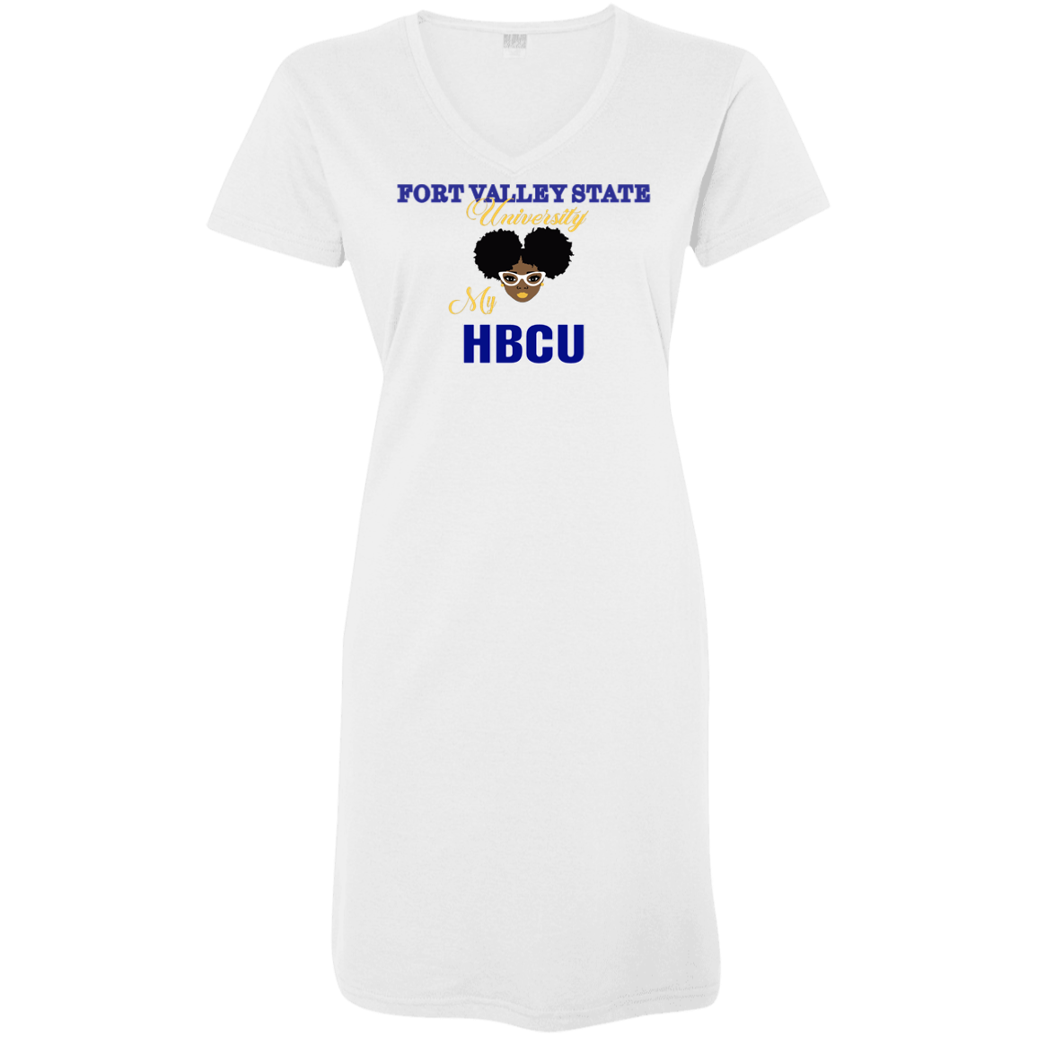 Fvsu My Hbcu - V Neck Tshirt Dress