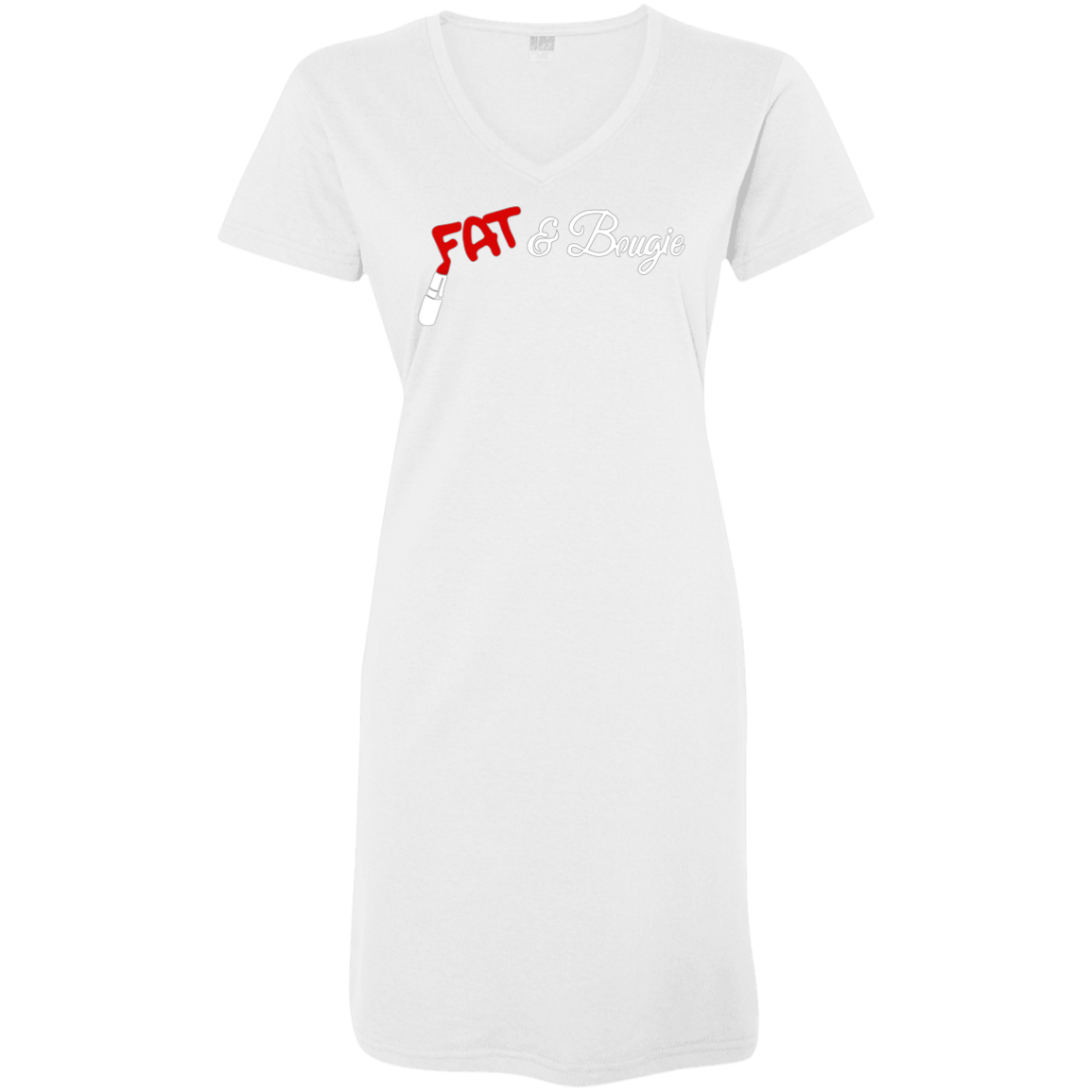 Fat _ Bougie - V Neck Tshirt Dress
