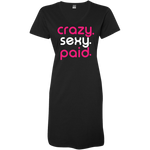 Load image into Gallery viewer, crazy sexy paid - V Neck Tshirt Dress
