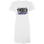 Load image into Gallery viewer, Thicker Thn Snicker - V Neck Tshirt Dress
