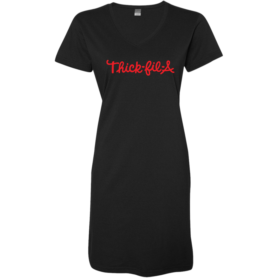 Thick Fil-a Nb - V Neck Tshirt Dress