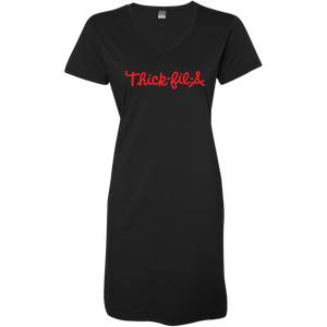 Thick Fil-a Nb - V Neck Tshirt Dress