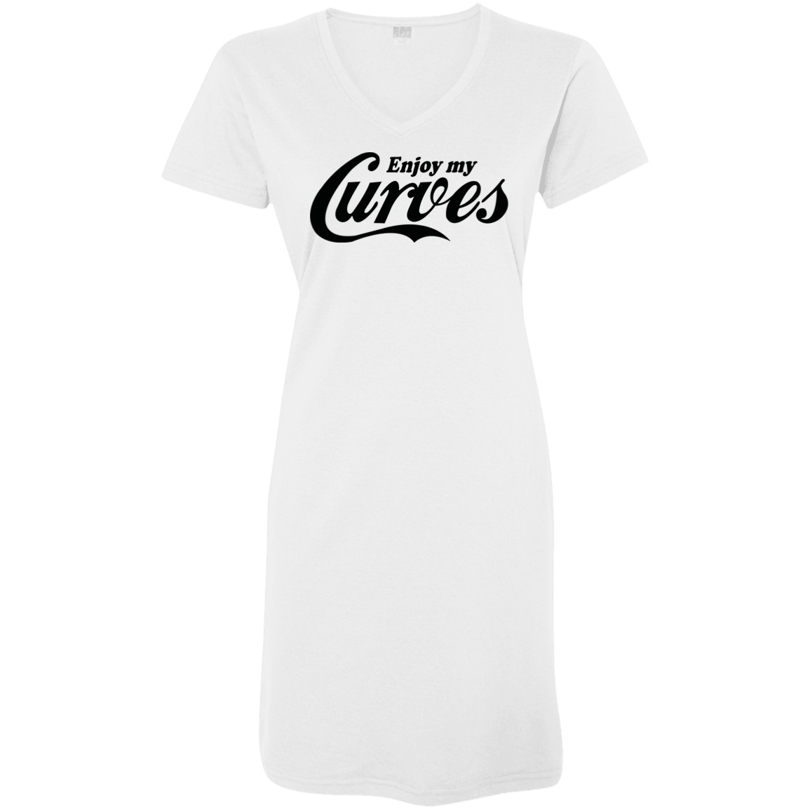 Enjoy my curves - V Neck Tshirt Dress
