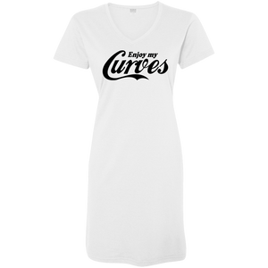 Enjoy my curves - V Neck Tshirt Dress