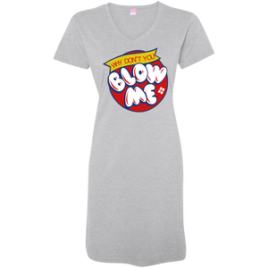 Blow Me - V Neck Tshirt Dress