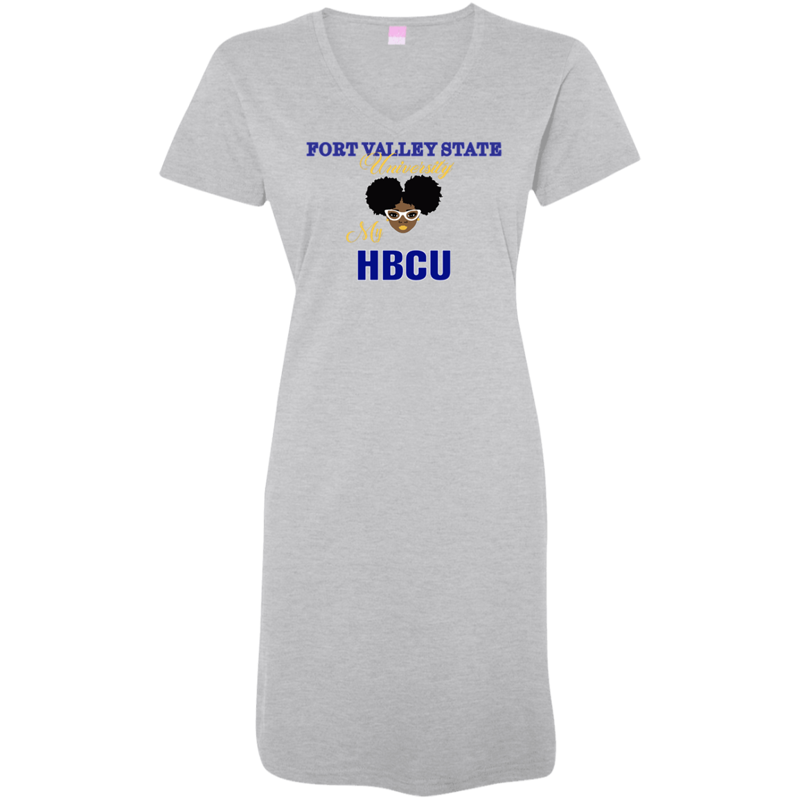 Fvsu My Hbcu - V Neck Tshirt Dress