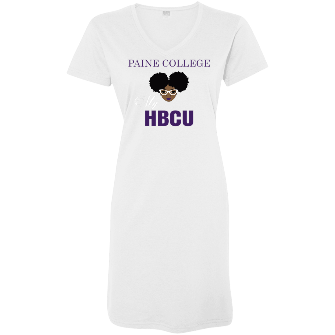 Paine College My HBCU - V Neck Tshirt Dress