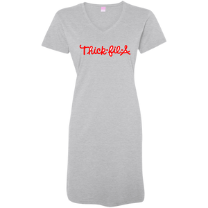 Thick Fil A wb - V Neck Tshirt Dress