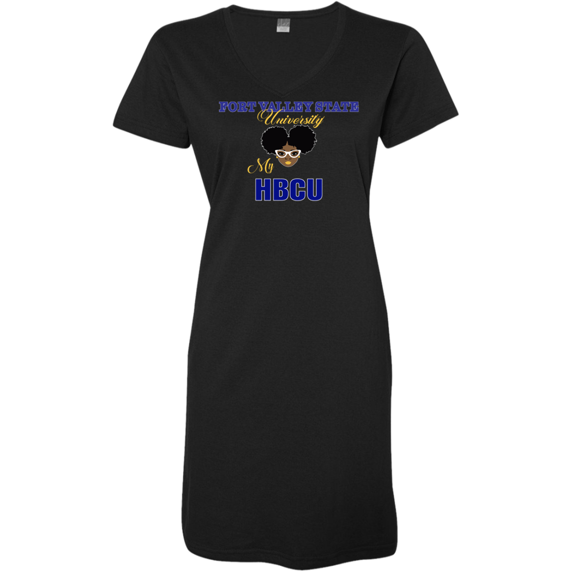 Fvsu My Hbcu - V Neck Tshirt Dress