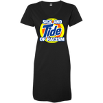 Load image into Gallery viewer, Tide of Racism - V Neck Tshirt Dress
