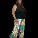 Load image into Gallery viewer, Kimbrough - Plus printed wide leg palazzo pants
