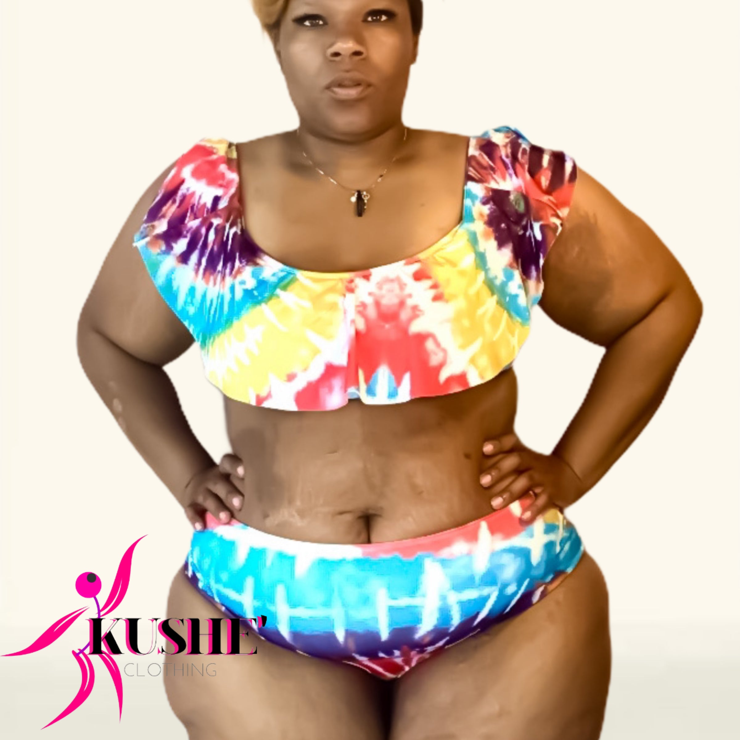 Kani ruffled swim suit