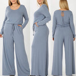 Load image into Gallery viewer, Monet Wide leg jumpsuit
