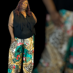 Load image into Gallery viewer, Kimbrough - Plus printed wide leg palazzo pants
