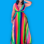 Load image into Gallery viewer, Retro deep v-neck maxi dress
