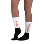 Load image into Gallery viewer, Thickfila - Black Bottom Socks-kusheclothing
