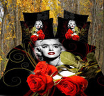 Load image into Gallery viewer, Roses by Kushe - Hot! 3d Marily Monroe Bedding Set-Roses by Kushe - Hot! 3d Marily Monroe Bedding Set-kusheclothing
